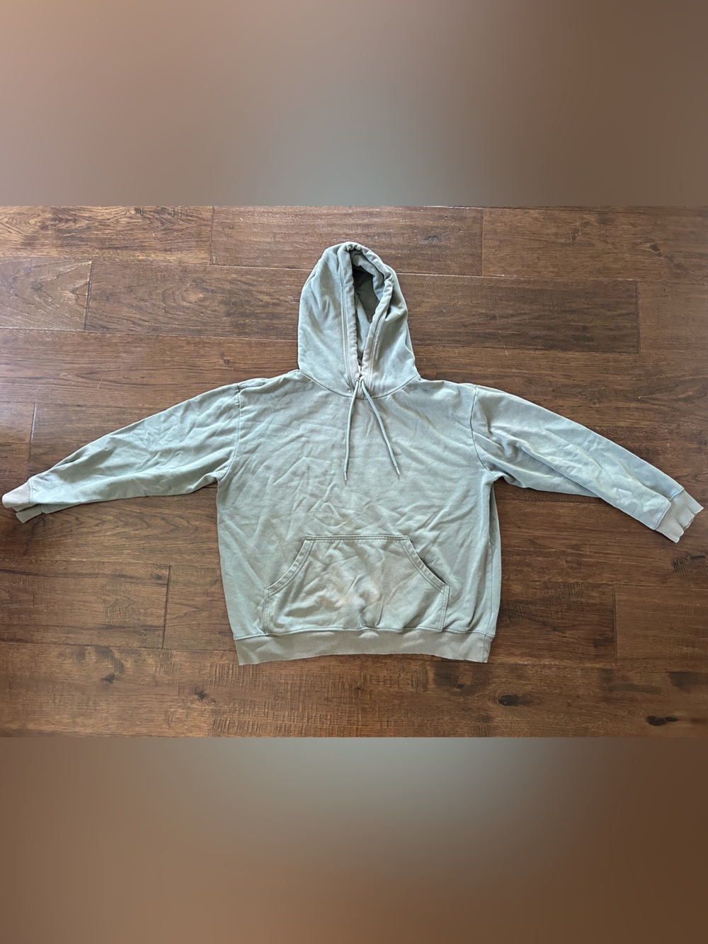 Women’s Hooded Pullover Sweatshirt - Light Sage Green